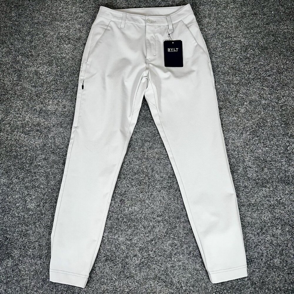 BYLT Everyday Jogger Pants Mens 30 (28x28) Grey Tapered Stretch Athletic Casual